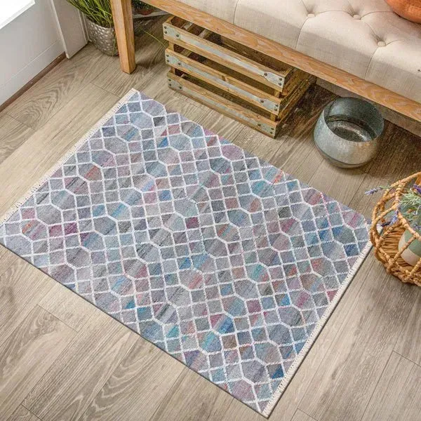 Nimroz 81985BMU Blue/Multi Rug