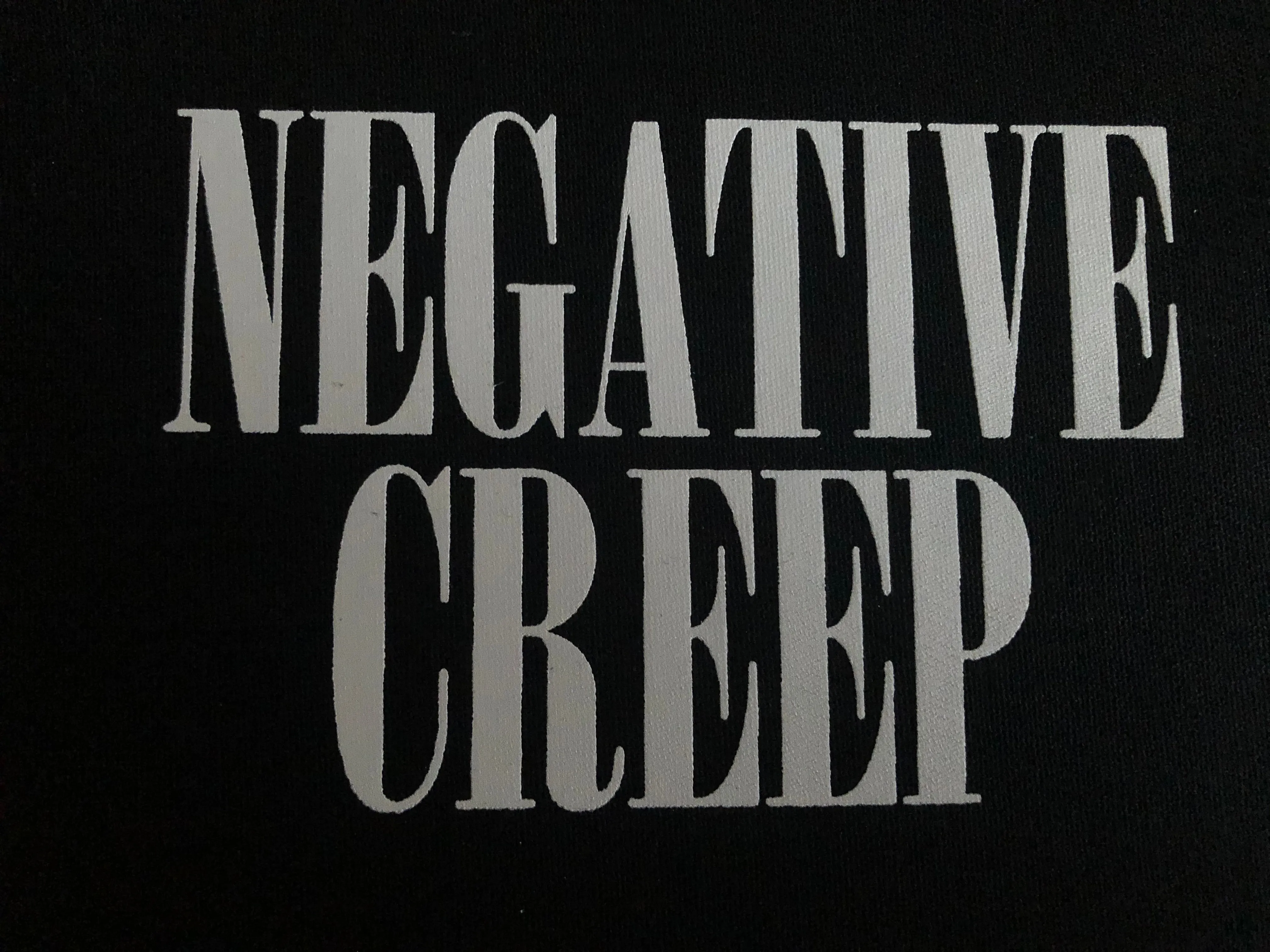 Nirvana Vestibule Black Denim Vest Cut-Off Battle Jacket Negative Creep Bleach