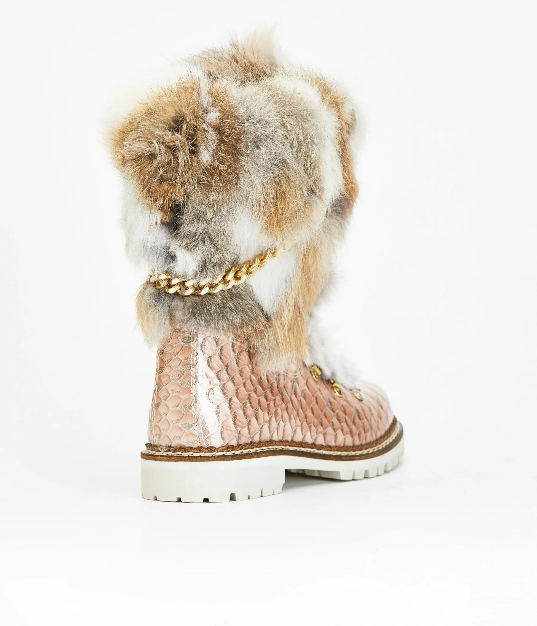 NIS Irina Pink Tall Pyton 1915400B WOMEN'S LEATHER Winter Boots