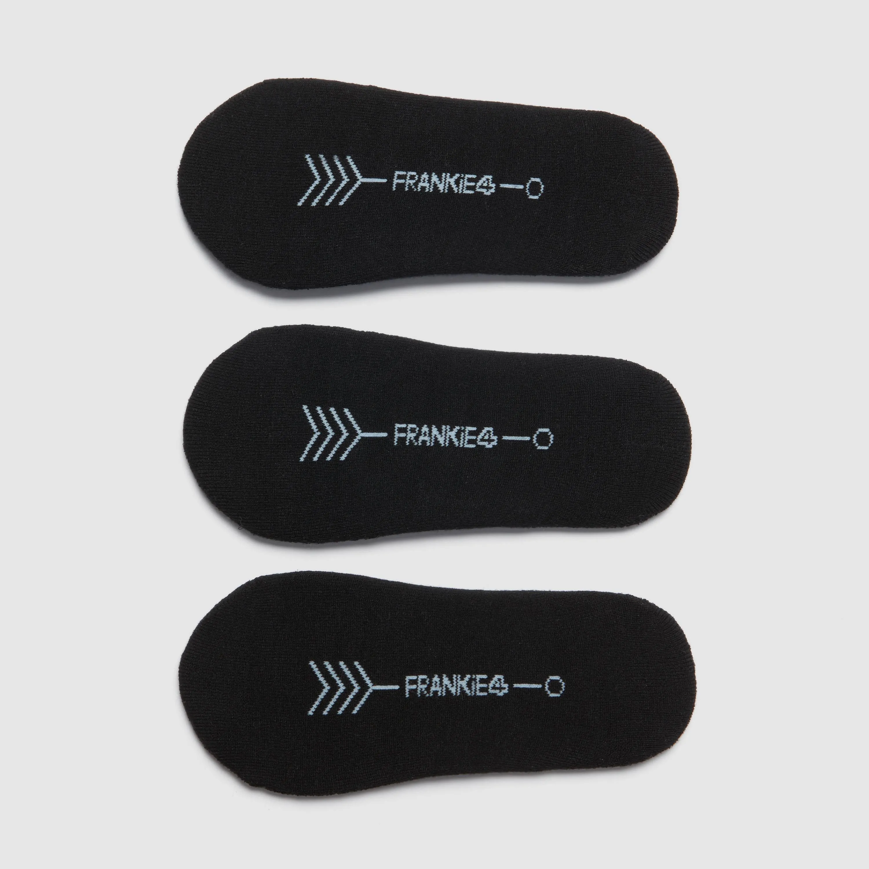 No-Show Adult Black Bamboo 3 Pack