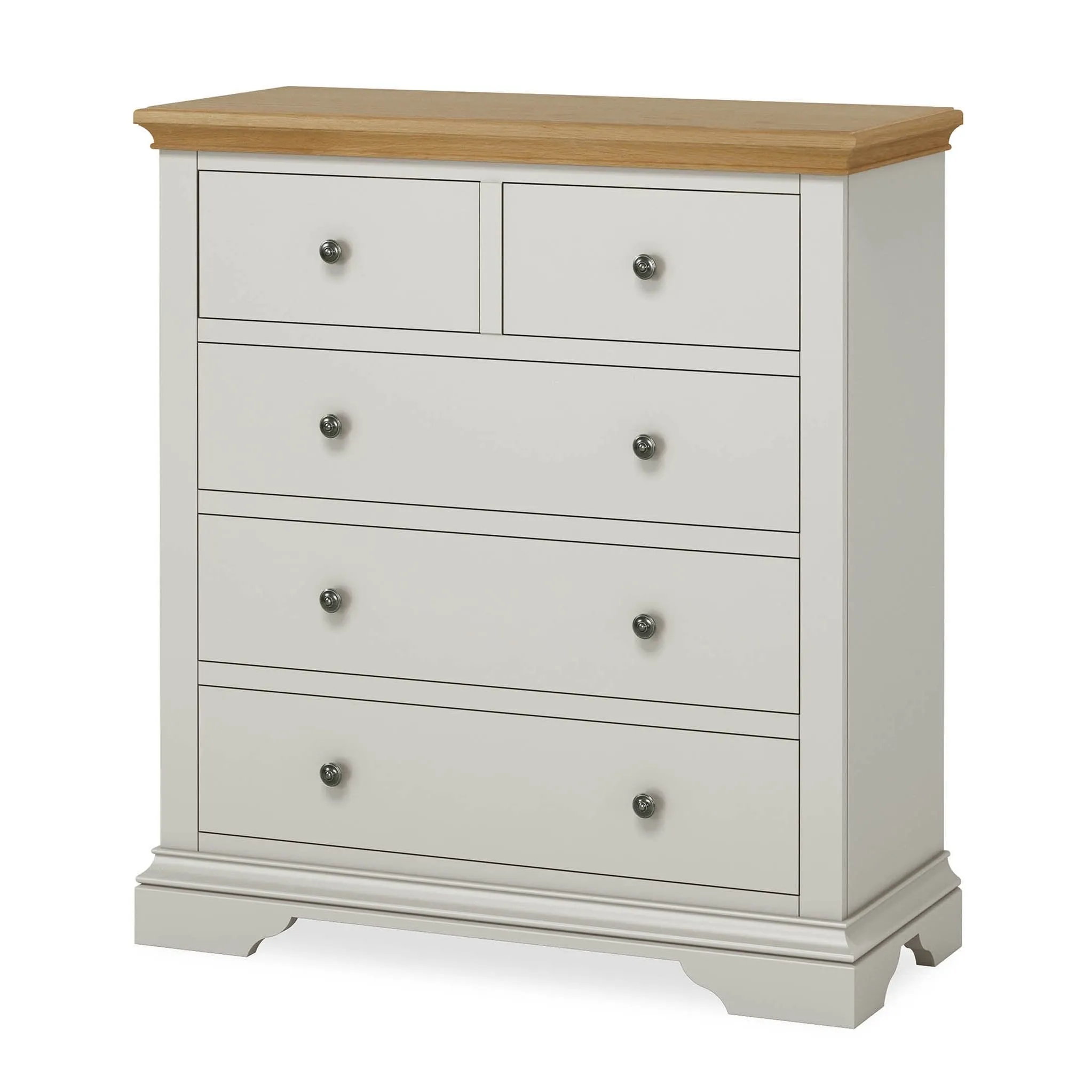 Normandy Grey 2 over 3 Drawer Chest