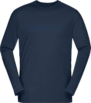 Norrøna Men&#x27;s Falketind Equaliser Merino Round Neck Indigo Night | Buy Norrøna Men&#x27;s Falketind Equaliser Merino Round Neck Indigo Night here | Outnorth