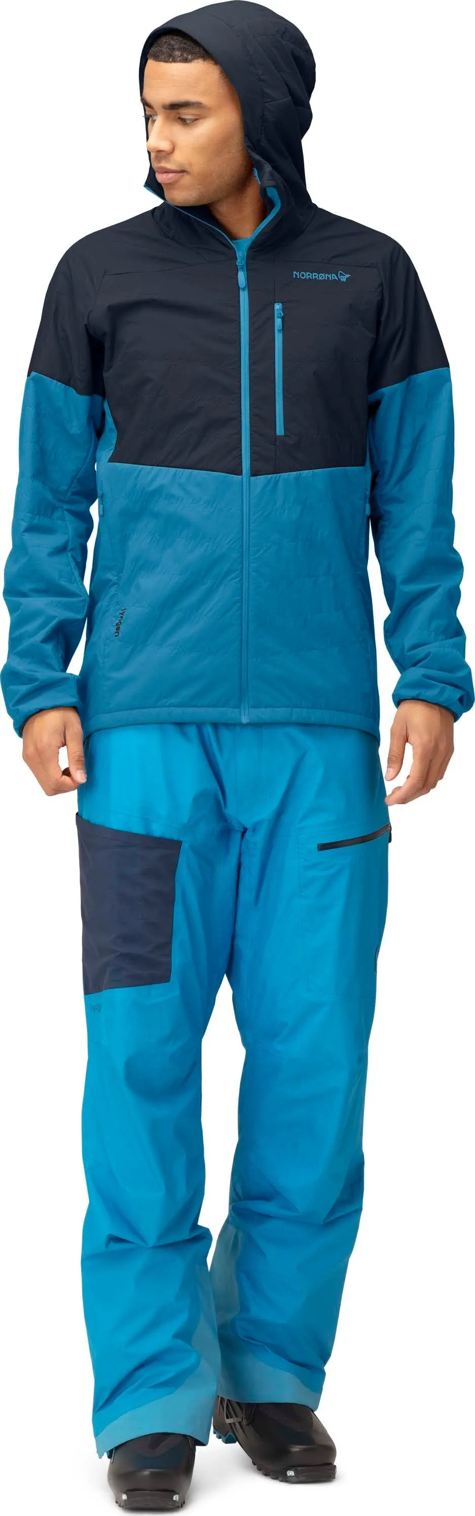 Norrøna Men&#x27;s Lyngen Alpha100 Zip Hood Hawaiian Surf/Indigo Night | Buy Norrøna Men&#x27;s Lyngen Alpha100 Zip Hood Hawaiian Surf/Indigo Night here | Outnorth