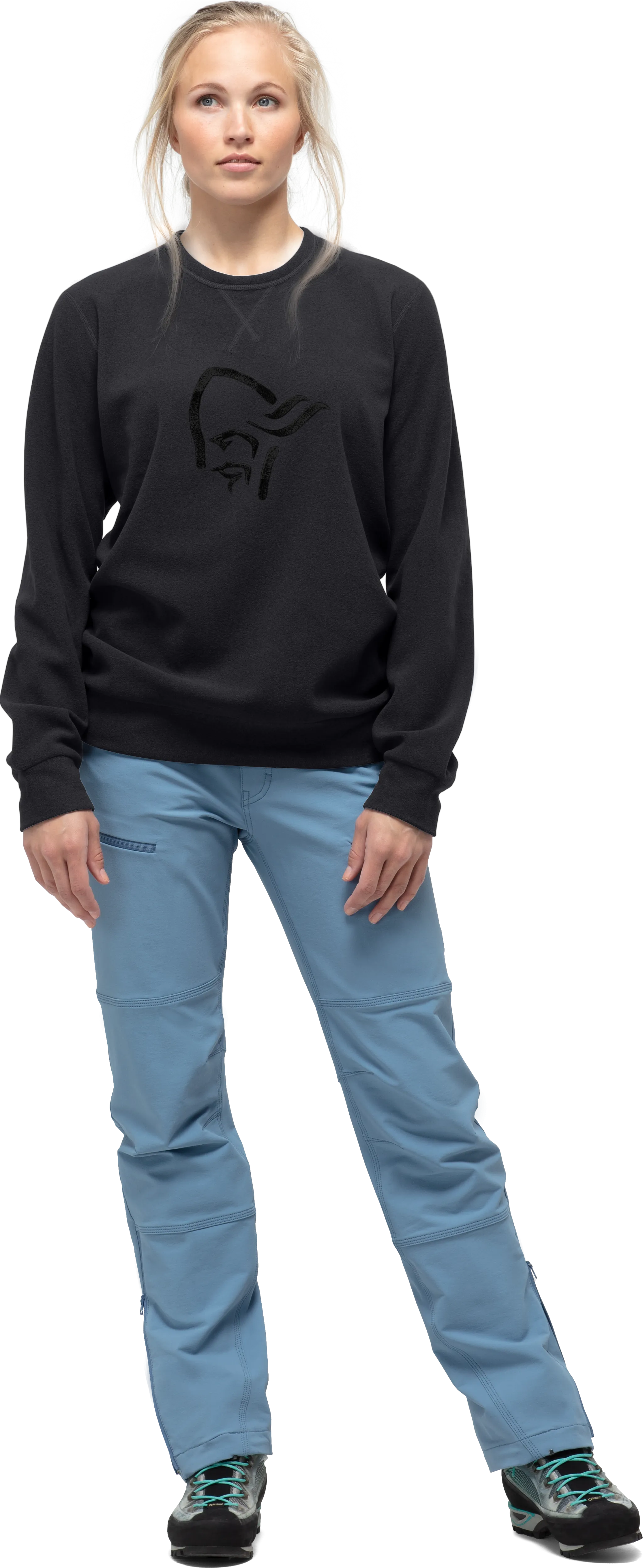 Norrøna Unisex Norrøna Crew Neck Caviar | Buy Norrøna Unisex Norrøna Crew Neck Caviar here | Outnorth