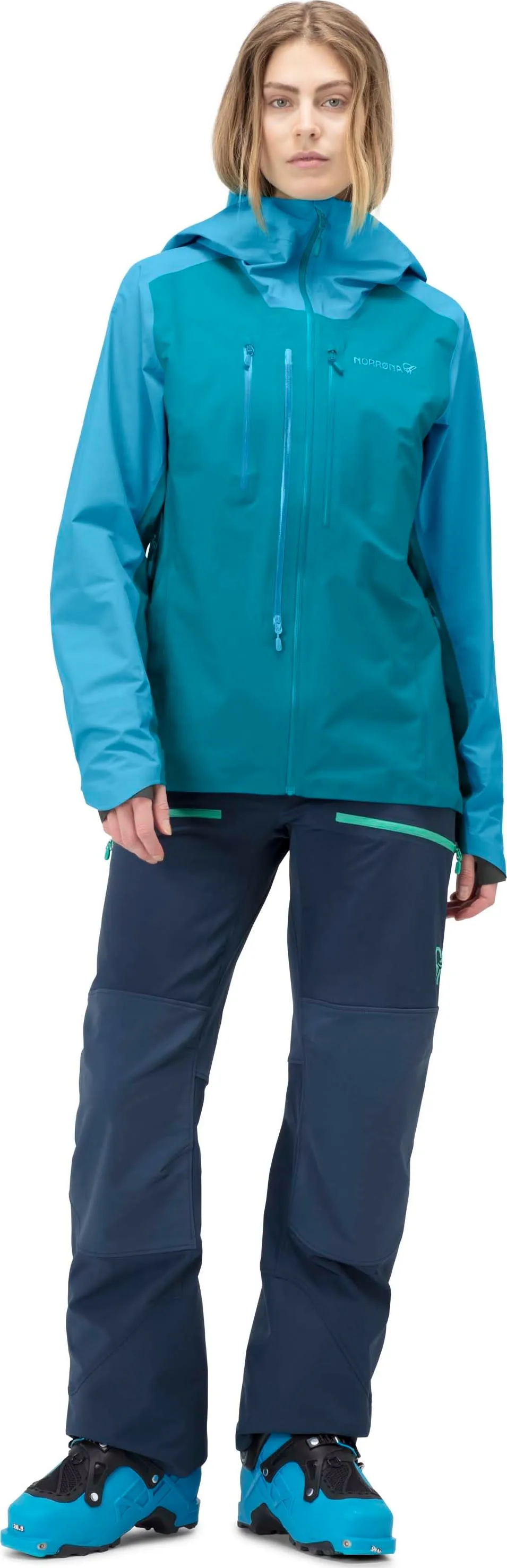 Norrøna Women&#x27;s Lyngen Gore-tex Jacket Aquarius/Hawaiian Surf | Buy Norrøna Women&#x27;s Lyngen Gore-tex Jacket Aquarius/Hawaiian Surf here | Outnorth
