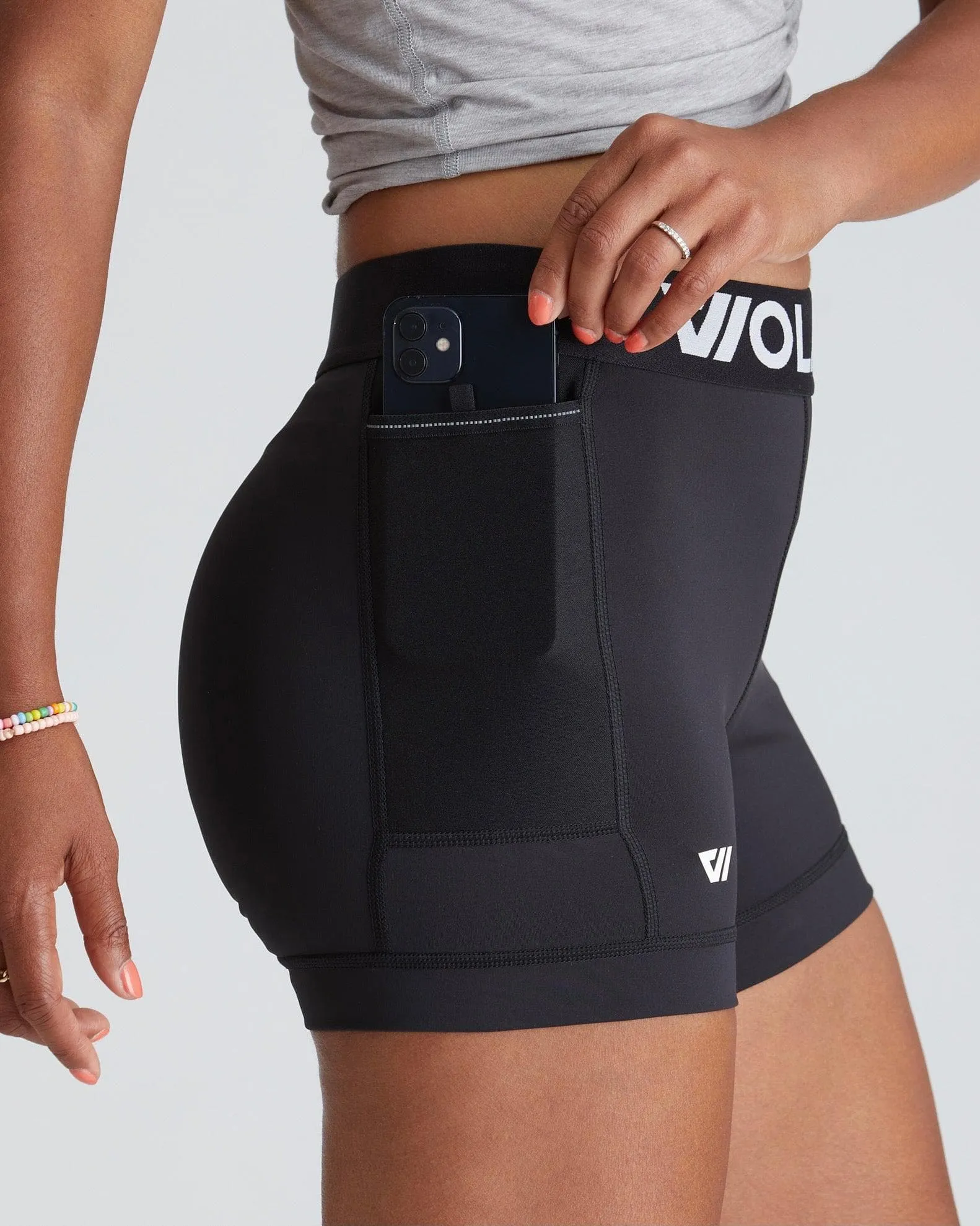 North Moore Biker Short 5-Pack (Black and Black and Black and Black and Black)