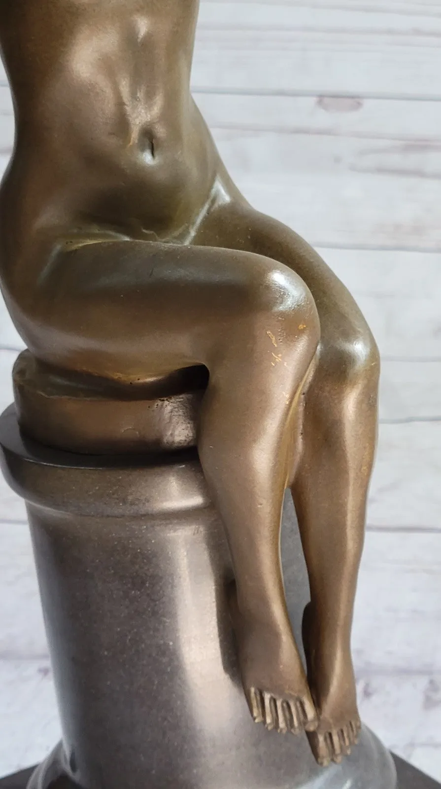 NUDE LADY FREE BIRD BRONZE MARBLE SCULPTURE FIGURINE STATUE FIGURE FIGURINE Sale