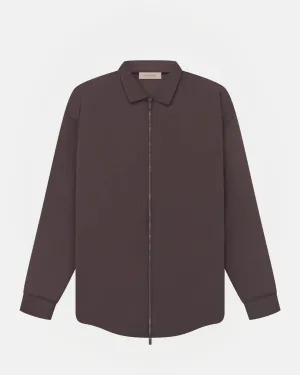 Nylon Filled Shirt in Plum