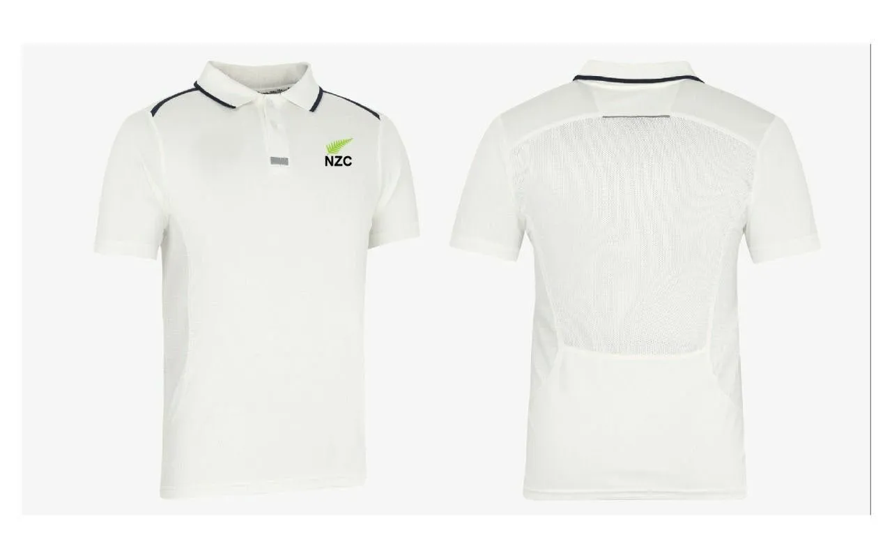 NZC Alpha White Cricket T-Shirt and Trousers Combo