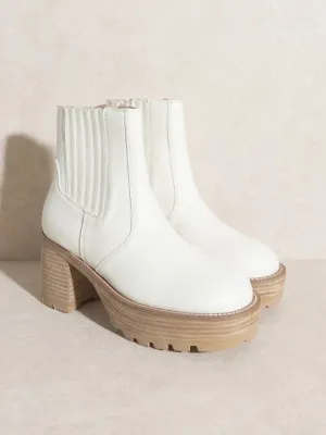 OASIS SOCIETY Fashion Ready Platform Panelled Booties