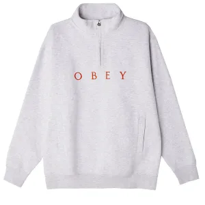 Obey Lassen Mock Neck Ash Grey