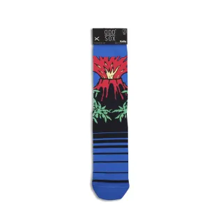 Odd Sox Men's Crew Socks - Magma