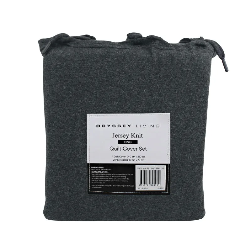 Odyssey Living Cotton Jersey Midnight Quilt Cover Set