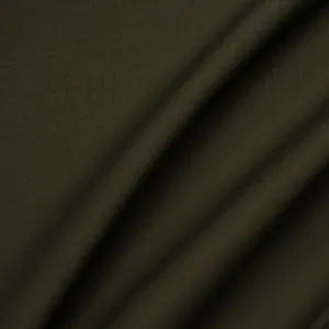 Olive Green Stretch Wool Gaberdine