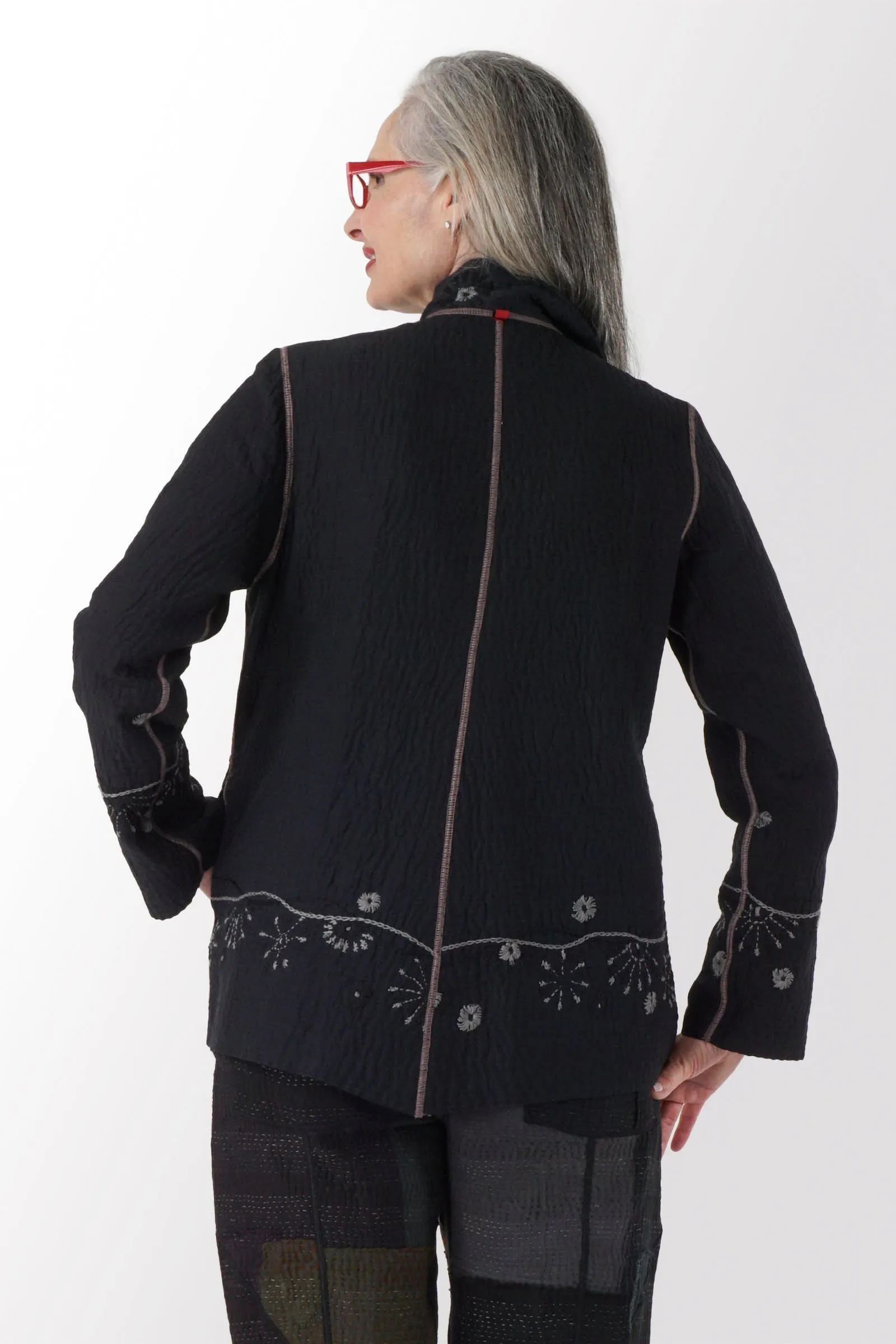 OMBRE SUN RALLI FIREWORKS KANTHA SIMPLE JACKET - of4022-gry -