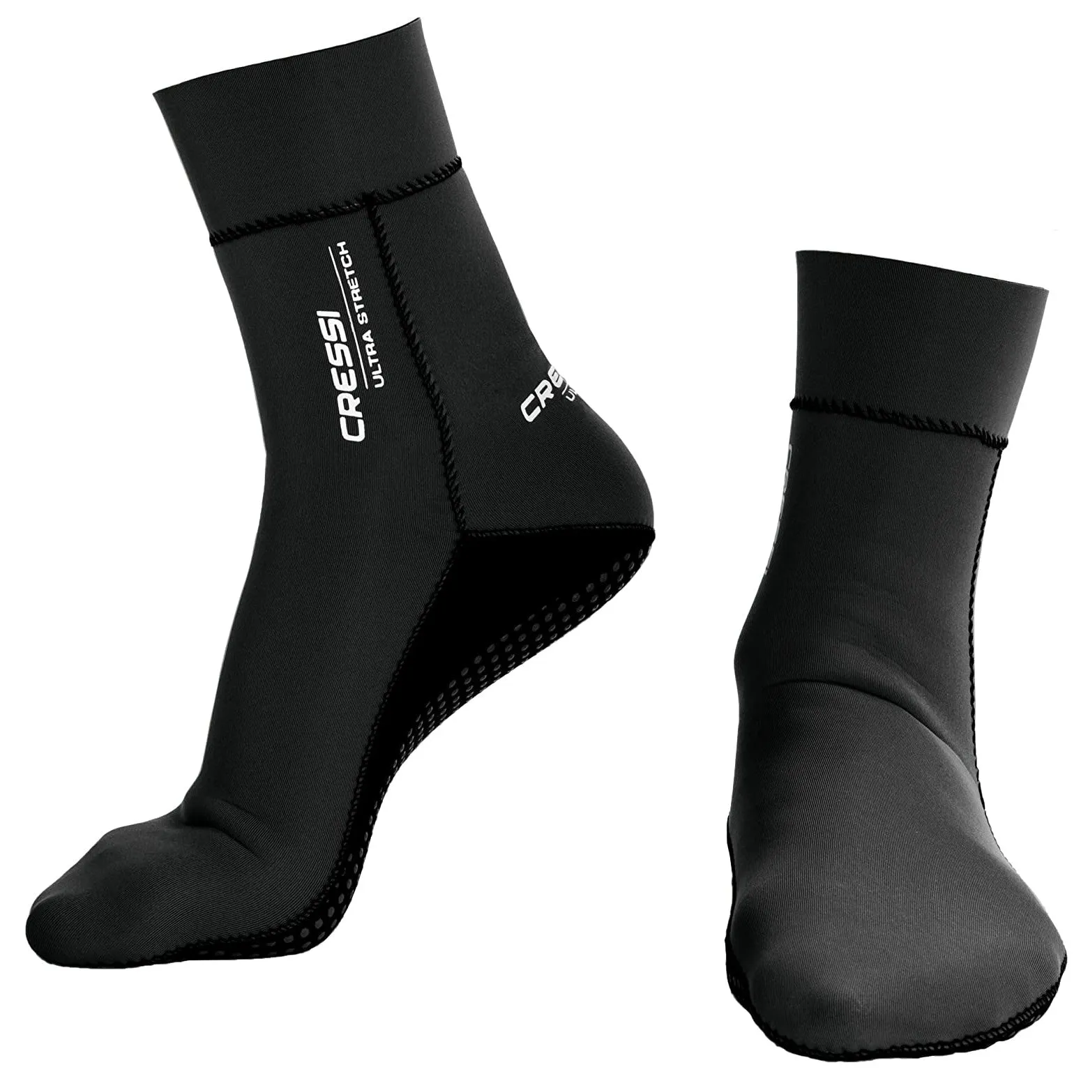 Open Box Cressi 1.5mm Ultra Stretch Socks - Black  - Medium