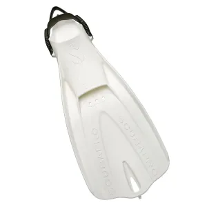 Open Box ScubaPro Go Travel Dive Fins - White, Size MDLG