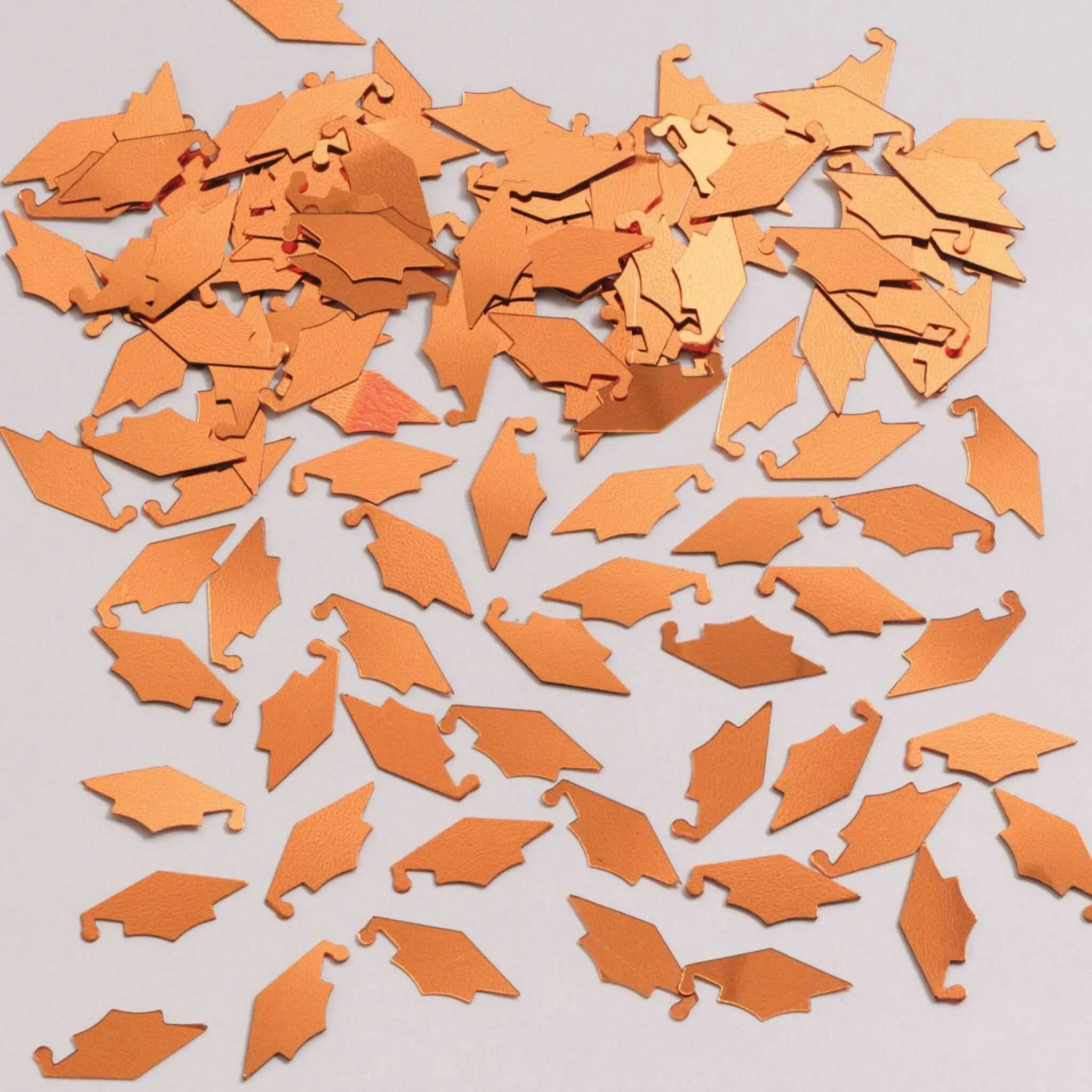 Orange Mortarboards Graduation Confetti (1ct)