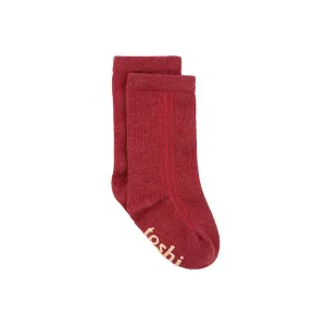 Organic Knee Socks | Rosewood