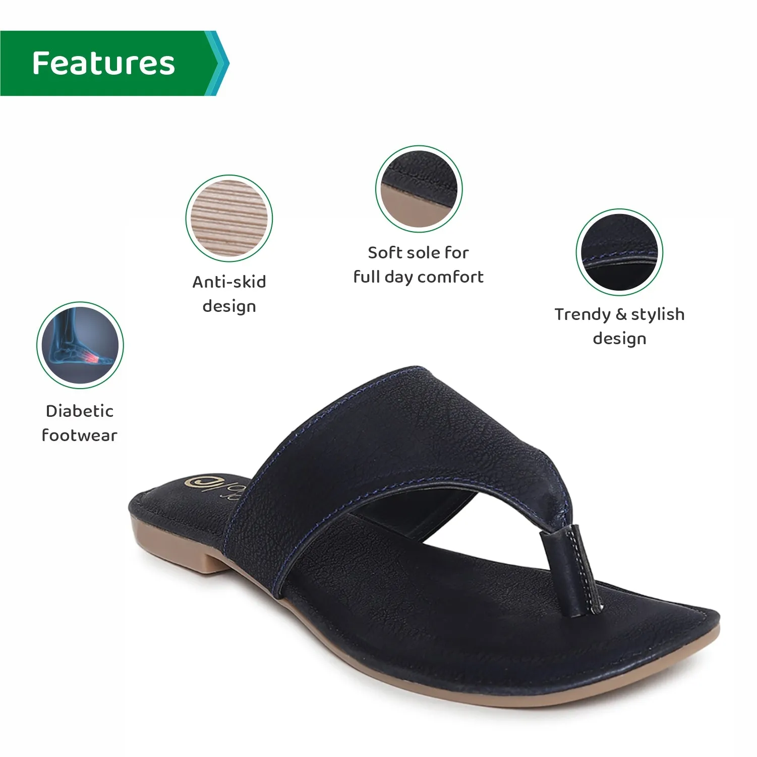 ORTHO JOY Fancy doctor Stylish slippers for women