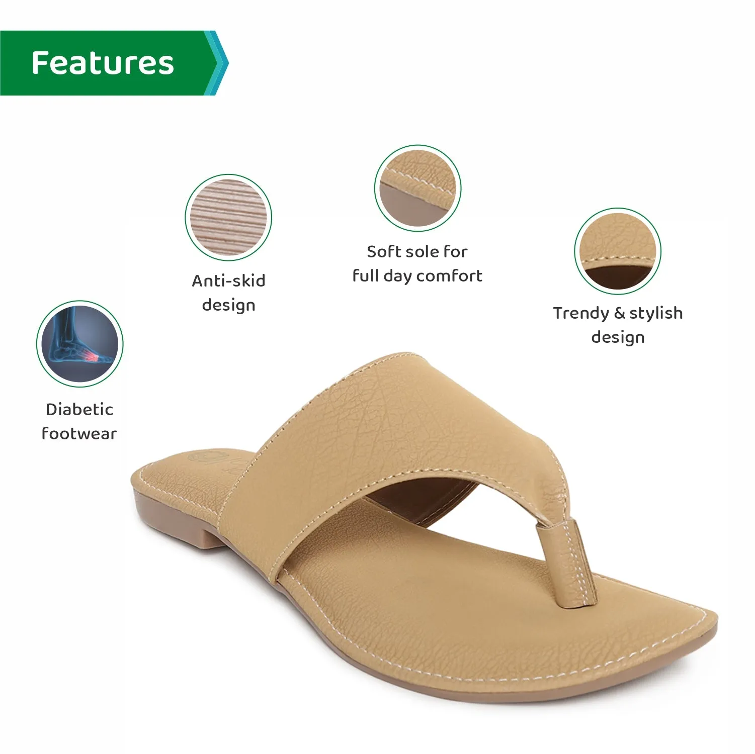 ORTHO JOY Fancy doctor Stylish slippers for women