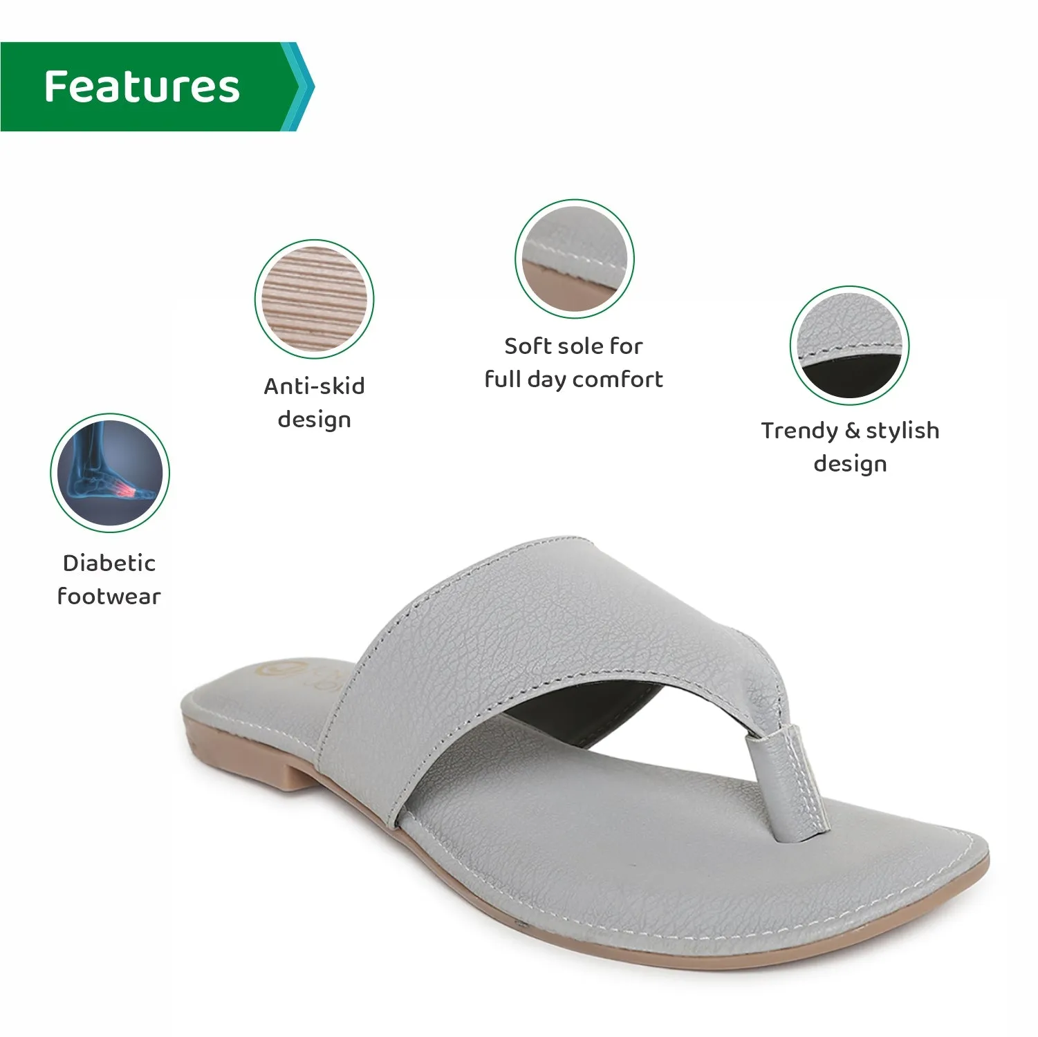 ORTHO JOY Fancy doctor Stylish slippers for women