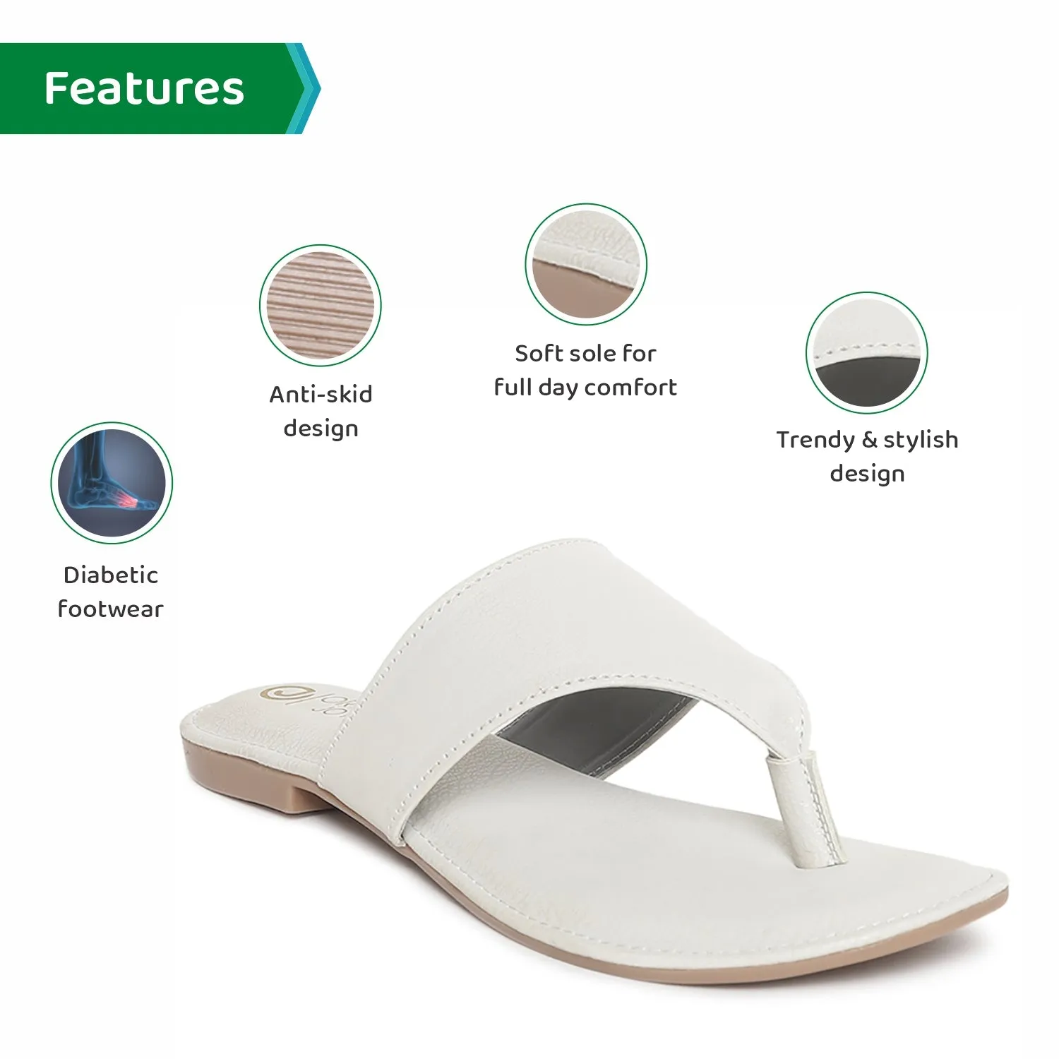ORTHO JOY Fancy doctor Stylish slippers for women