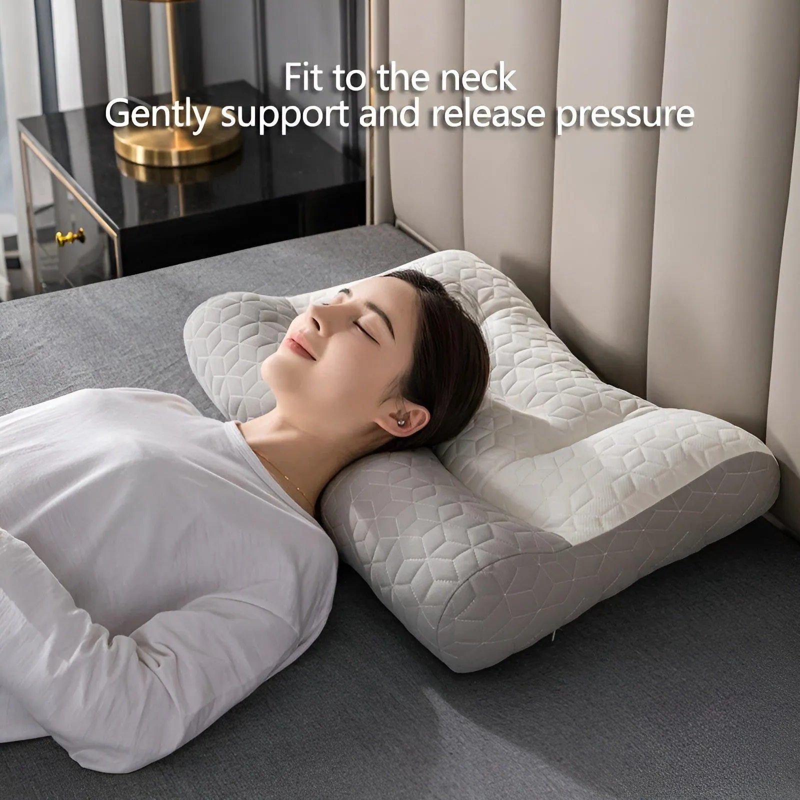 OrthoComfort Pillow - Orthopädisches Latex-Faser-Schlafkissen