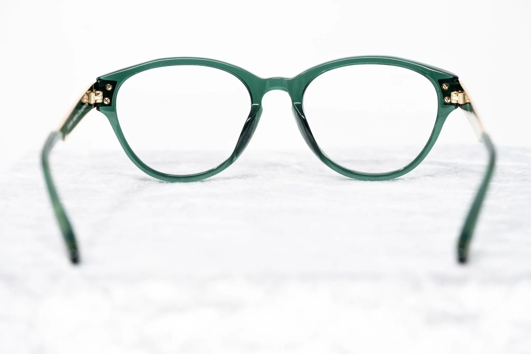 Oscar De La Renta Eyeglasses Oval Green and Clear