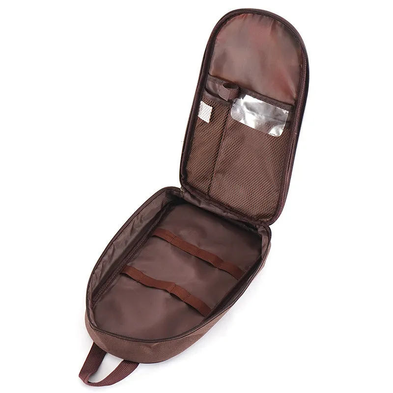 Outdoor Cutting Board Bag, Portable Cooking Utensil Bag, Emotional Ethnic Style Camping Handbag, Spatula And Meat Fork Storage Bag