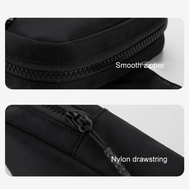 Outdoor Sports Chest Bag Lightweight Cell Phone Crossbody Packs(Black)