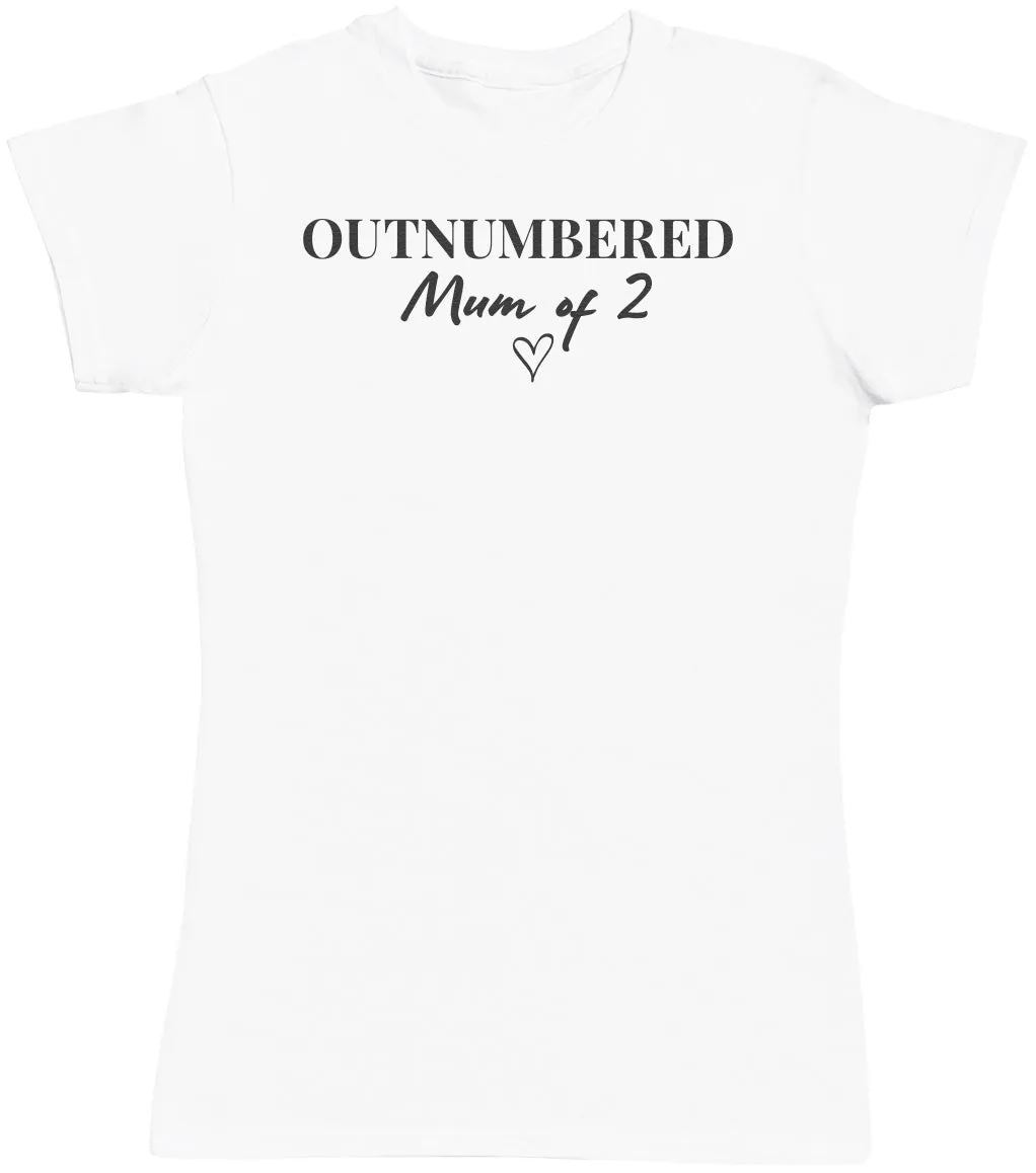 Outnumbered - Womens T-shirt - Mum T-Shirt