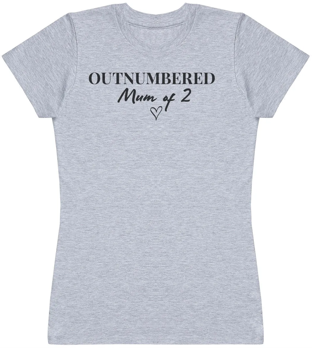 Outnumbered - Womens T-shirt - Mum T-Shirt