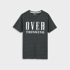 Over Thinking printed tee for Women