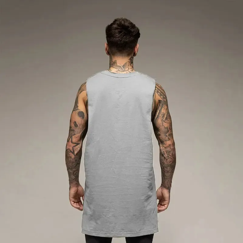 Oversize Cut Off Sleeveless Shirt