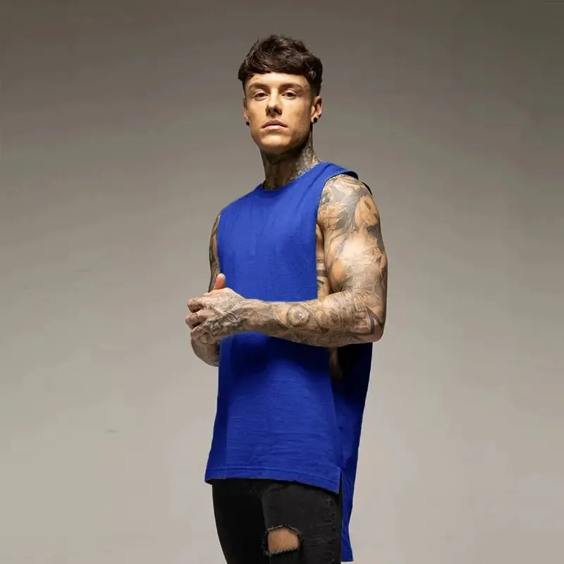 Oversize Cut Off Sleeveless Shirt