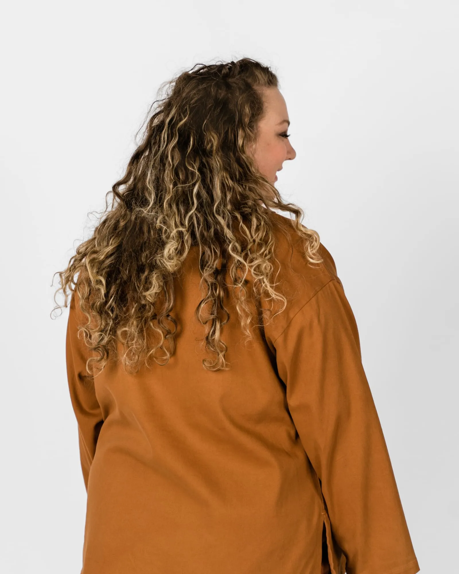 Painters Oversized Shirt Jacket | Saddle Brown