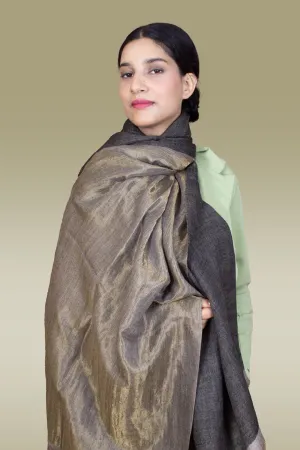 Pantone Metallic Reversible Zari Cashmere shawl