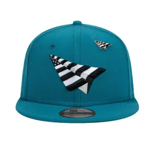 Paper Planes Crown 9 Fifty Snapback Hat - Shark Teal