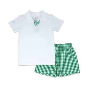Parker Polo Set | Augusta Green Check (7, 8)