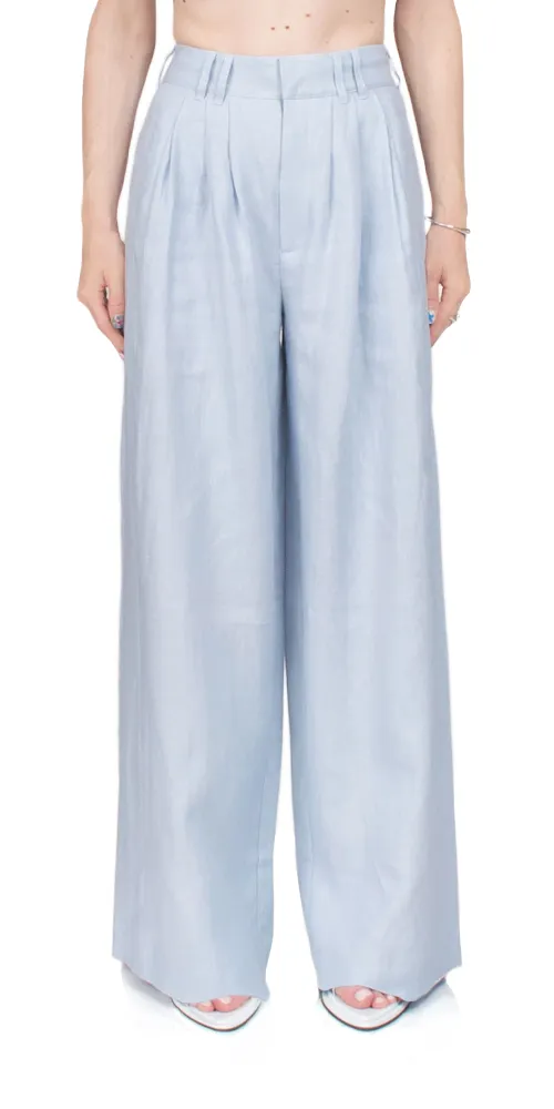 Parker Trouser Silver Blue