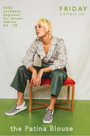 Patina Blouse - Friday Pattern Company - Sizes XS-7X