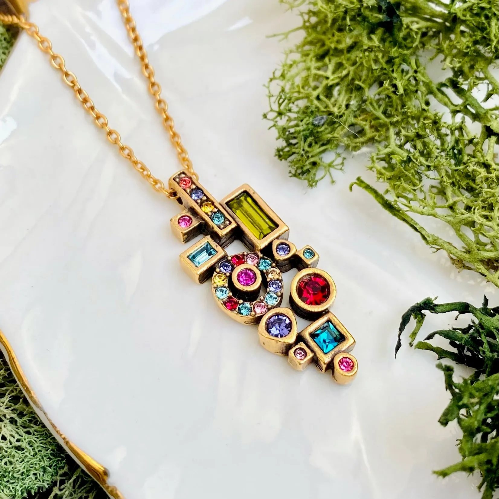 Patricia Locke Colorful Ostia Mosaic Necklace