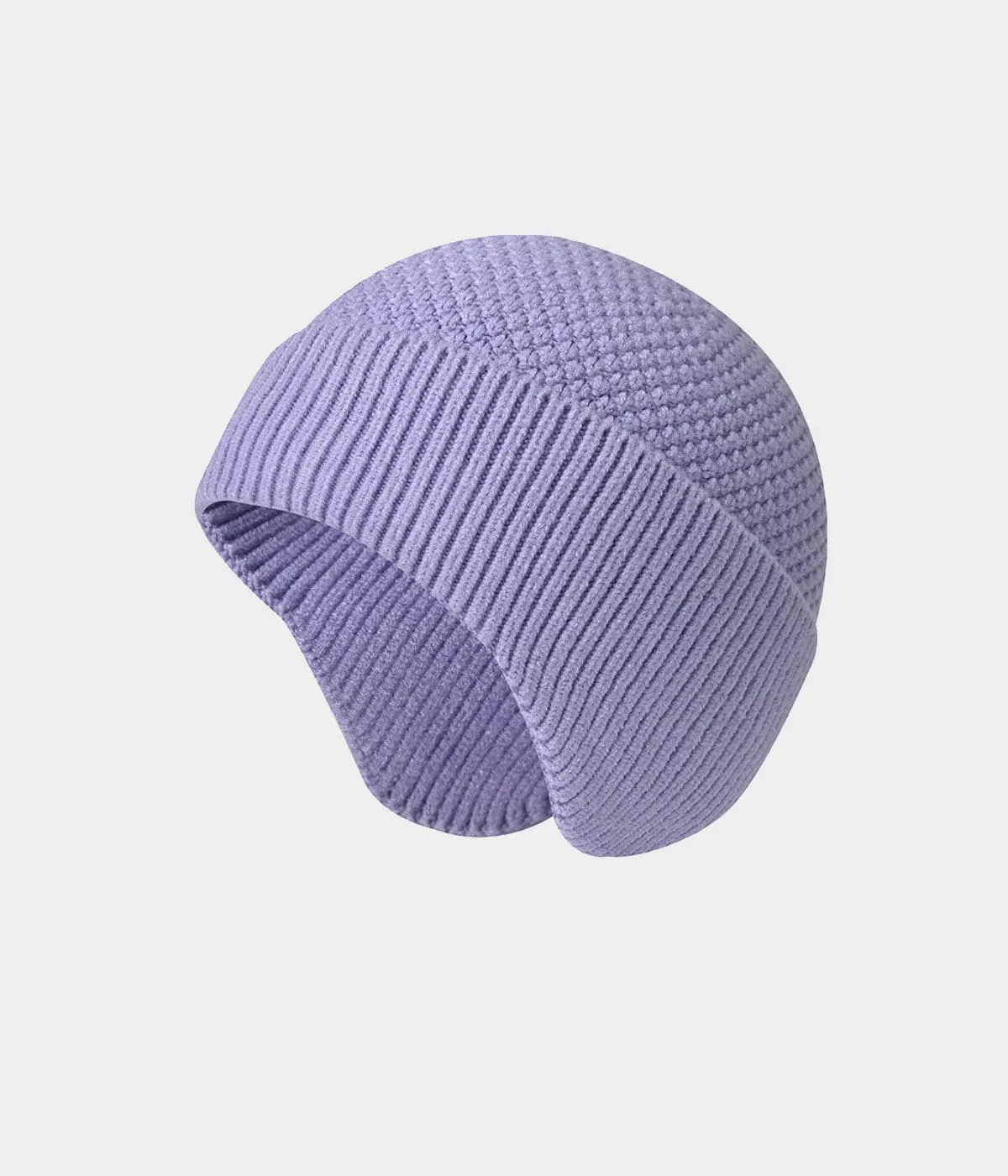 PATTERNED EARMUFF BEANIE.