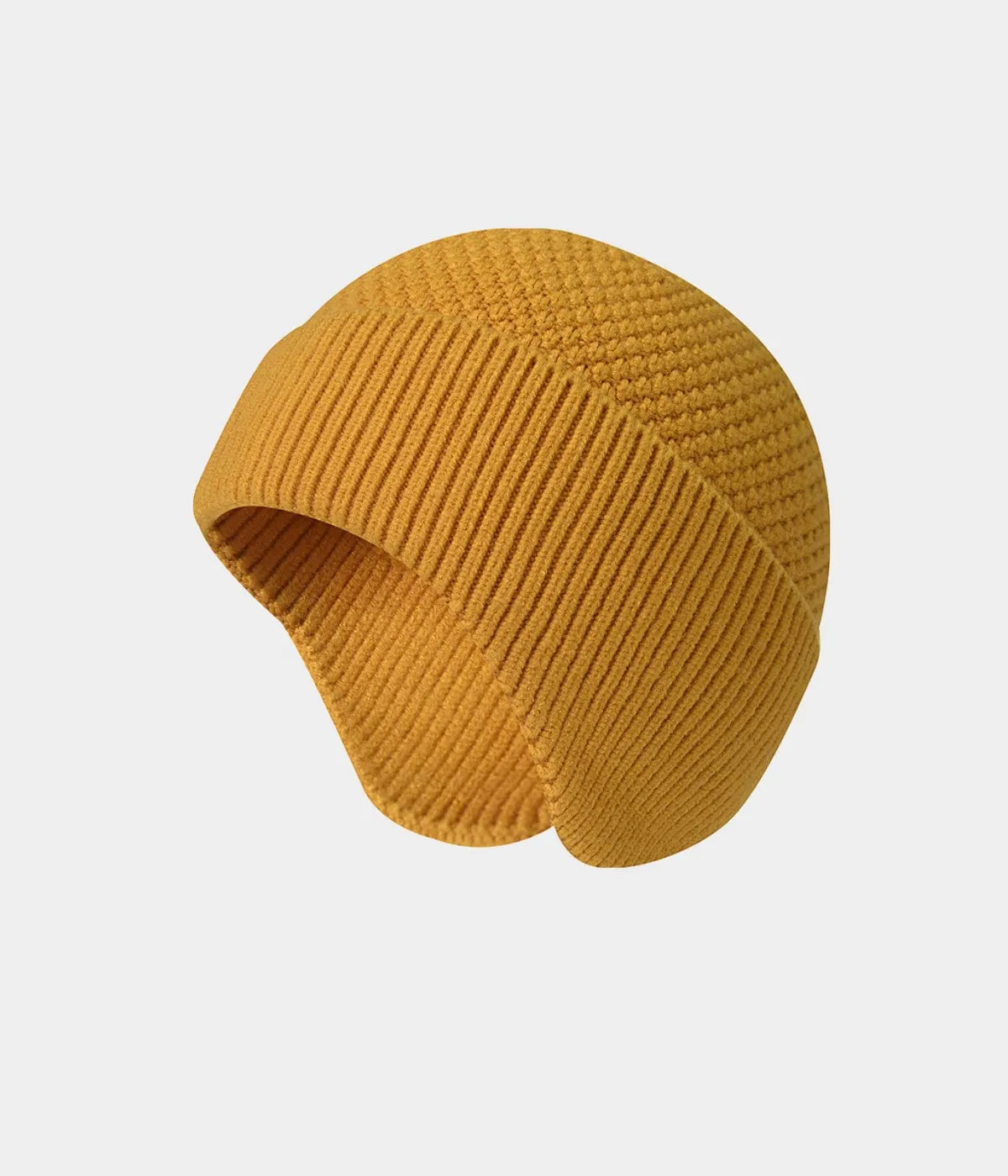 PATTERNED EARMUFF BEANIE.