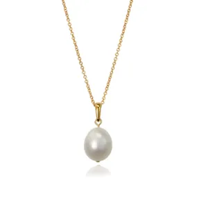 Pearl Drop Gold Pendant