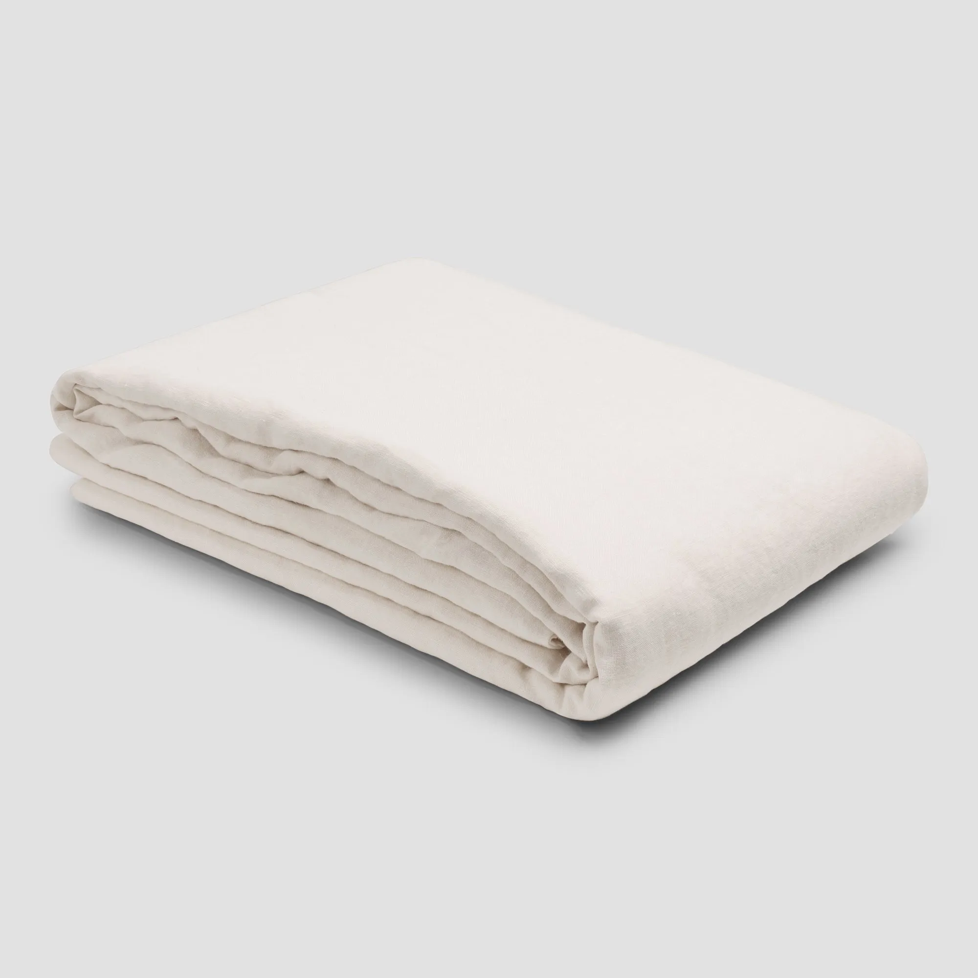 Pearl Linen Blend Duvet Cover