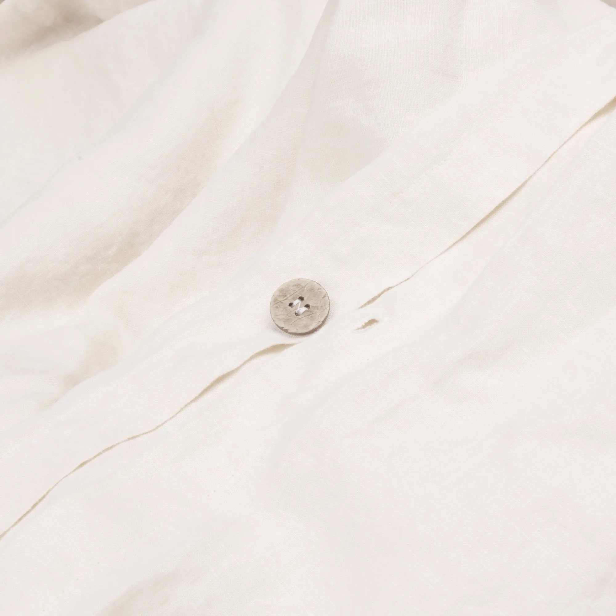 Pearl Linen Blend Duvet Cover