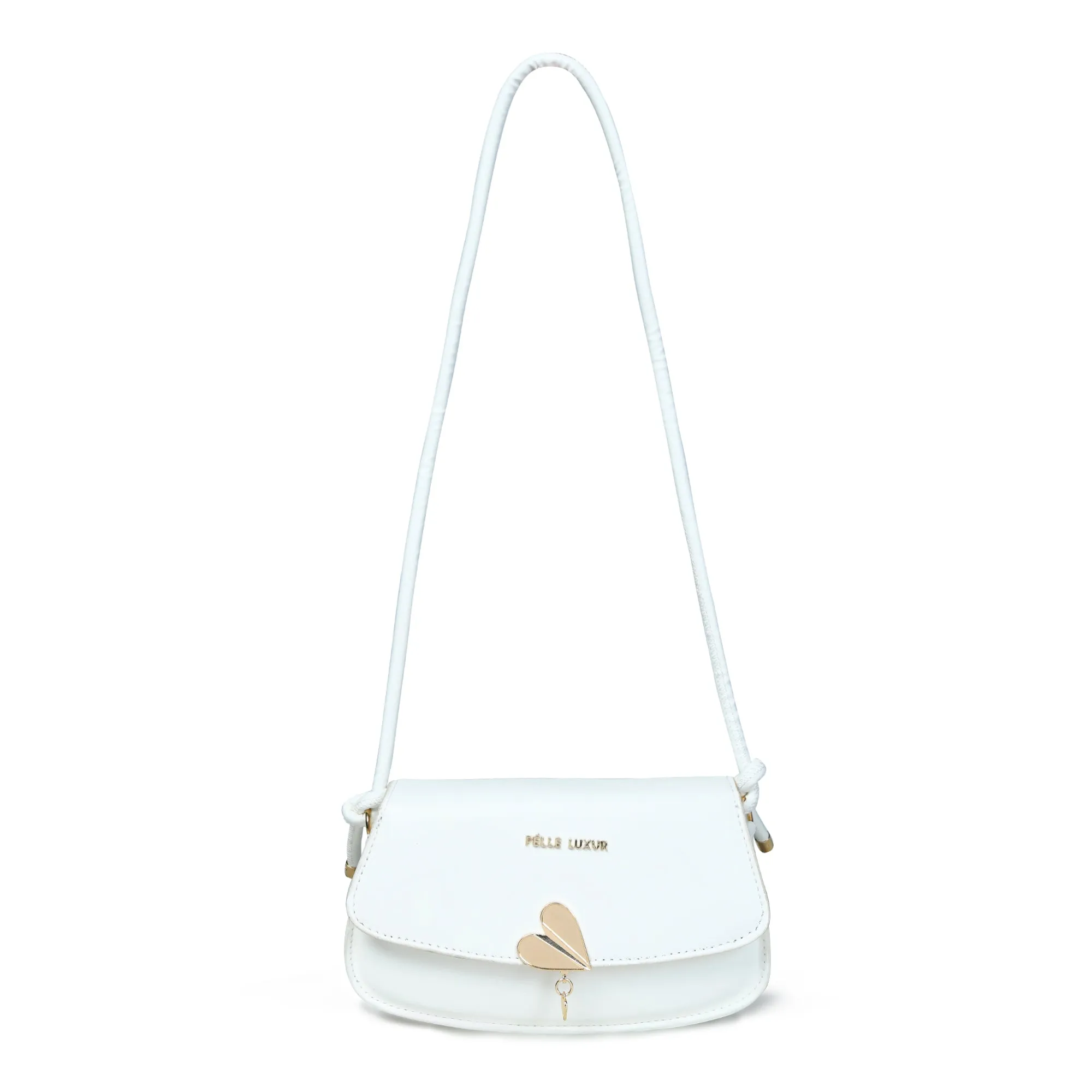 Pelle Luxure Women's PU Small Sling Bag – Stylish Colors: Pink, Khaki, White, Black, and Brown