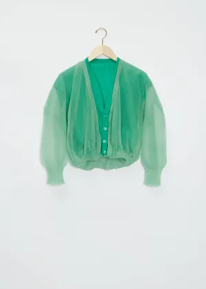 Pericarp Nylon Cardigan
